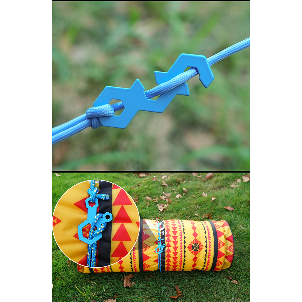 Cheap Goat Tents Wind Rope Buckle Tent Canopy Cord Adjuster Reusable Camping Accessories For Outdoor Hiking Backpacking Snails Connectors Knots   